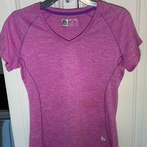 Reebok Performance Workout Shirt, Size S/M. Color:  Purple